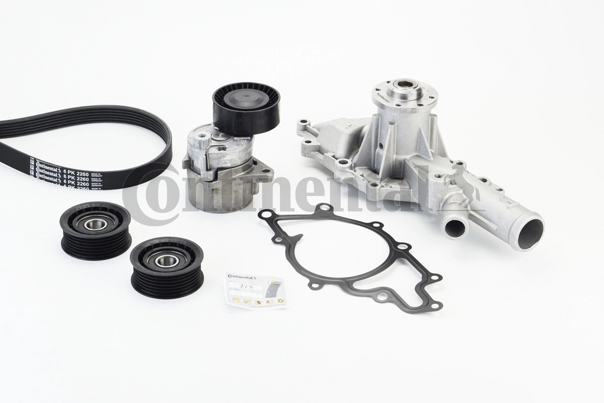 Water Pump + V-ribbed Belt Kit